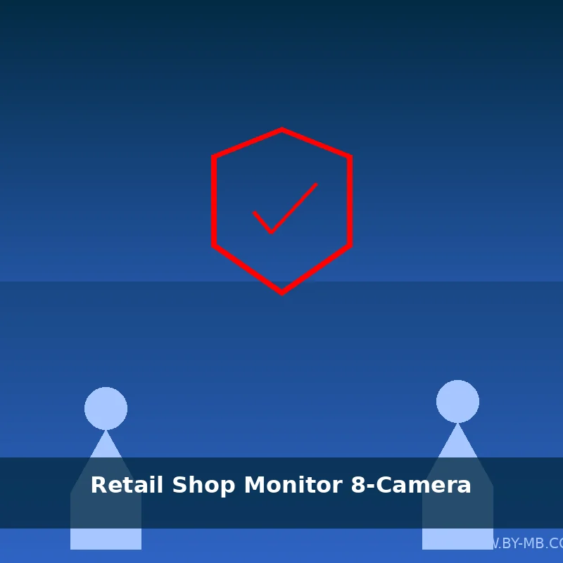 [PKG-8CAM-001] Retail Shop Monitor (8-Camera Package)